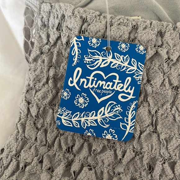 FREE PEOPLE FP One Adella Lace Bralette in light gray. Size large new with tags - Picture 9 of 15